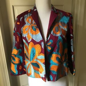 Anthropologie Woodstock Floral Jacket